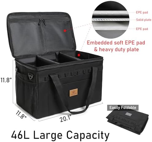 Tactical Camping Storage Bag Utility Tote Bag Camping Kitchen Organizer with Axe Holder & Shoulder Strap - Image 2