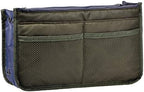 Vercord Purse Organizer Insert for Handbags Bag Organizers Inside Tote Pocketbook Women Nurse Nylon 13 Pockets Army Green Small by Vercord