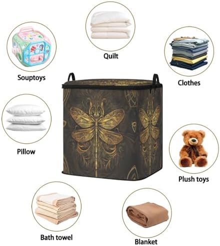 2pcs closet organizers and storage under bed,clothing blanket sweater sheet bedding comforter duvet quilt pillow toy storage bags with lids,dorm room essentials for containers 95L - Image 2