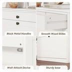 FTZxHKLX Shoe Cabinet, Hidden Shoe Storage Cabinet with 2 Flip Drawers - Image 5