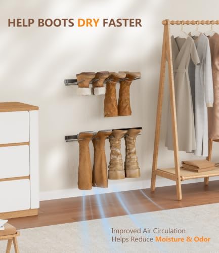 Wader Boot Hanger Wall Mount - Sturdy Metal Boot Rack(2 Pair) - Image 6