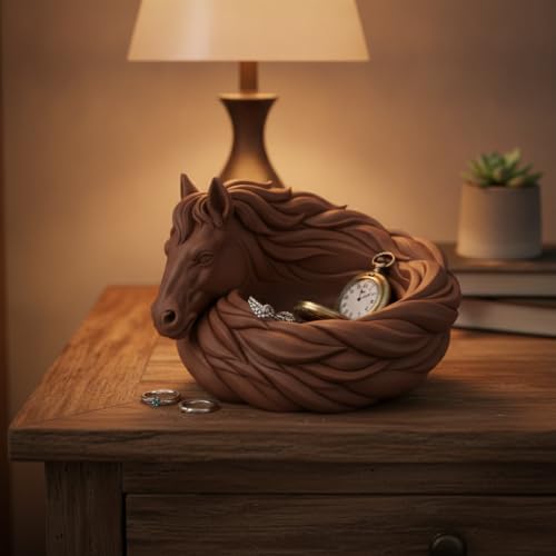 Horse Catchall Bowl Trinket Jewelry Key Tray For Entryway Table Decor - Image 4