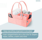 Mr. Pen- Baby Diaper Caddy Organizer, 2 Pack, Pink - Image 5