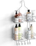 SRIWATANA Shower Caddy Hanging, Shower Organizer with Razor Hooks, Chrome by SRIWATANA