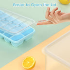 DOQAUS Ice Cube Tray with Lid and Bin,4 Pack Ice Cube Trays for Freezer - Image 6
