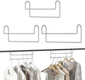 Space Saving Hangers for Clothes: 3 Pack 12 inch Magic Hanger Closet Organizer Metal Heavy Duty Hangers for Shirt Coat Pants Skirt Sorting Storage - Silver by KarlliuHOMEGARDEN