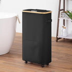 Vincona Laundry Basket with Wheels, Tall Dirty Clothes Hamper on Wheels, Rolling Laundry Hamper with lid for Dorm, Bedroom and Bathroom - Image 5
