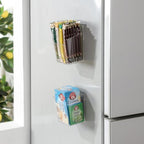 Clear Cabinet Door Organizer Bathroom, 4 Pack Hanging Makeup Storage Brush Holder, Adhesive Storage Bin Versatile Vertical Wall Mount Caddy for Pantry Office Kids' Room Small Items Organization - Image 3