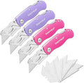 Sheffield 12346 Lock Back Utility Knife 4 Pack with 10 Utility Knife Blades by Sheffield