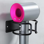 YIGII Universal Hair Dryer Holder, Wall Mounted Adhesive Rack, Black by YIGII