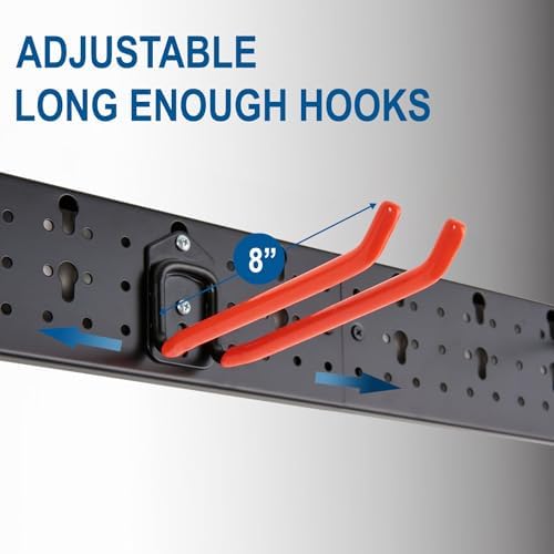 Wallmaster Wall Mount Garage Tool Storage Rack Folding Chair Hangers - Image 3