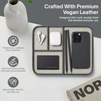 Nordik Leather Valet Tray - Medium EDC Tray - Sahara Gray 9.5 x 7.9 in - Image 5