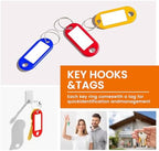 Zippered Key Case, Key Organizer, Fireproof and Waterproof Key Binder with 24 Hooks and Tags Portable Key Storage Book for Offices Real Estate Agencies Hotels and Rental Management - Image 3