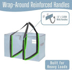 VENO 2 Pack Heavy Duty Moving Bags, Extra Large Storage Bags with Reinforced Handles & Strong Zippers, Foldable & Reusable Moving Box Alternative for Clothes & Dorm Storage - Image 2