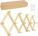 AMAPON Accordion Wall Hanger Expandable Coat Hat Rack13 Peg Hook 2 Pack by AMAPON