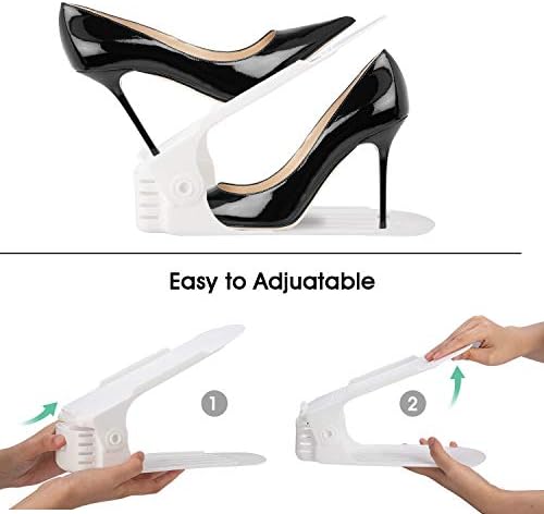 Neprock Shoes Organizer for Closet, Shoe Rack Organizador De Zapatos for Closet Organization, Shoe Slots Organizer Shoe Storage Shoe Holder Space Saver for Entryway(36-Pack)(White) - Image 7