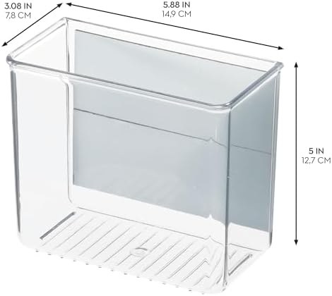 iDesign Magnetic Small Clear Plastic Organizer Bins, 2-Pack - Image 3