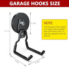 3-H Heavy Duty Magnetic Hooks,No-Drill Garage Power Tool Holder, 4 Pack - Image 4