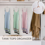 ZEDODIER 3 Pack Tank Top Hanger, Bra Organizer for Closet, Space Saving | 48 Hooks Total, Sturdy Metal, 360° Rotating, Foldable Design, Hanging Closet Organizers and Storage for Apartments and Dorms - Image 3