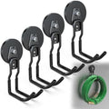 3-H Heavy Duty Magnetic Hooks,No-Drill Garage Power Tool Holder, 4 Pack by 3-H