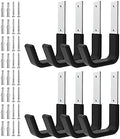 Heavy Duty Garage Utility Hooks, Wall Mount Ladder Hangers, 8 S by Juformin