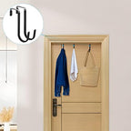 FYY Over the Door Hooks, Single-Hanger 8 Pack, Fits Doors 1 3/8" Black - Image 6