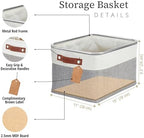 DECOMOMO Storage Bins, Large Fabric Storage Baskets for Shelves 1 Pack - Image 3