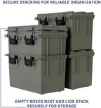 Sheffield XL Ammo Box Made in USA, Stackable Lockable Ammo Storage Box - Image 7