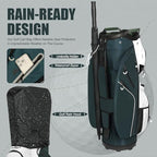 15 Way Golf Cart Bag with Organizer Top, Golf Club Cart Bag for Men - Image 7