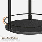 YATINEY Spice Rack, Set of 2 Lazy Susan Organizer, 3 Tier Turntable Organizer For Cabinet, Compact and Versatile, for Kitchen Countertop, Black SR23L2BB - Image 4