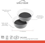 Spectrum Extra Large High Wall Turntable 12.25 in Pack of 2 Charcoal Gray XL Tall Lazy Susan Rotating Organizer for Kitchen Countertop Bath Cabinet Refrigerator Pantry Shelf Under Sink Organization - Image 6