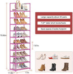 OYREL Metal Shoe Rack,Sturdy Stackable Shoes Organizer - Image 3