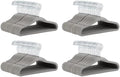 Amazon Basics Kids Velvet, Non-Slip Clothes Hangers for Infant and Toddler, 11.6 inches (for Baby Clothes), Gray (Pack of 4) by AmazonBasics
