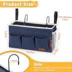 Lilithye Bedside Caddy, Bedside Storage Bag Hanging Organizer for Bunk Bed - Image 3