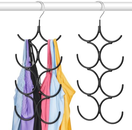 DOIOWN Tank Top Hanger,2 Pack Space Saving Hangers Bra Camisole Hanger,Small Closet Organizers and Storage for Dorm & Apartment Holds Camisoles,Bras,Scarfs,Ties,Belts by DOIOWN