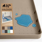 GORILLA GRIP Waterproof Silicone Under Sink Mat, Stay in Place, 19x22 Beige by Unknown