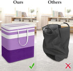 StorageRight Laundry Basket Hamper, 100L Collapsible Clothes Storage, Purple - Image 5