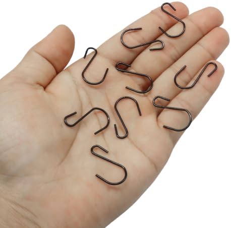 50 Packs S Hooks Black Metal Iron - Image 5