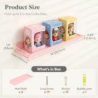 Lifewit Acrylic Floating Shelves for Wall 14" Pink, 6 Pack - Image 3