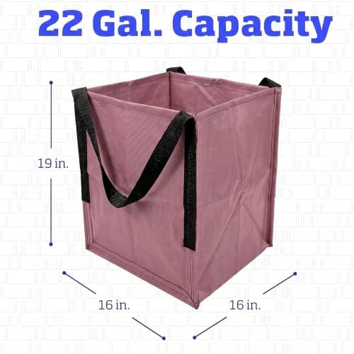 DURASACK Heavy Duty Storage Tote Bag 22-Gallon, Mauve, Pack of 4 - Image 2