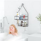 TreeLen Shower Caddy over Shower Head Hanging Bathroom Caddy for Bathroom Organizer 4 Hooks Shampoo Holder-Bronze - Image 7