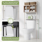 Over The Toilet Storage Bamboo, Bathroom Over Toilet Organizer with Cabinet - Image 5