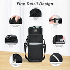 Nuovoware Magnetic Gym Bag, 25oz/32oz, Black+White - Image 3