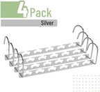 Mr. Pen- Metal Space Saving Hangers for Clothes, 4 Pack, 6 Slots | 360° Rotating Hooks, Metal Hangers, Wardrobe Organizer, Magic Cascading Hanger, Closet Space Saver - Image 2