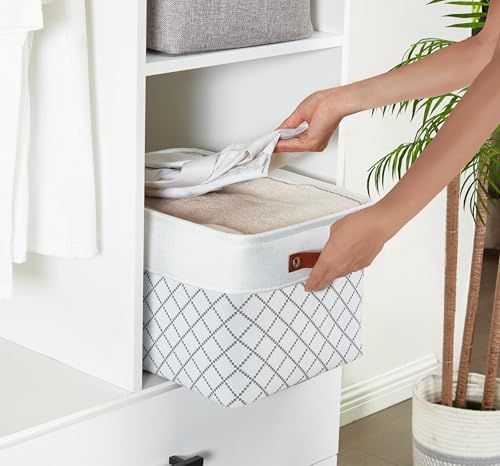 DECOMOMO Storage Bins, Large Fabric Storage Baskets for Shelves 3 Pack - Image 6
