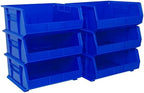 Akro-Mils 30250 AkroBins Plastic Storage Bins, 15"x16"x7", Blue, 6-Pack by Akro-Mils