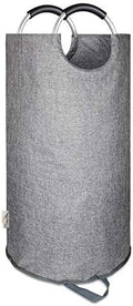Large Laundry Basket, Laundry Hamper Bag with Handles, 90L Heather Grey by SweetMemoLiving