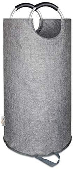 Large Laundry Basket, Laundry Hamper Bag with Handles, 90L Heather Grey by SweetMemoLiving