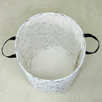 Round Laundry Basket Collapsible Storage Hamper Organizer Cat - Image 7