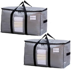 TAILI 2 Pack Silver Extra Large Moving Bags,Storage Bag with Visible Window by TAILI